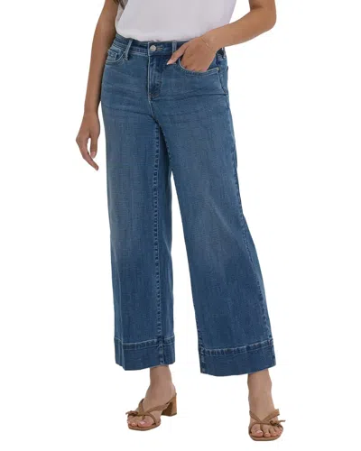 Nydj Petite Teresa Stillwater Lake Wide Leg Jean In Blue