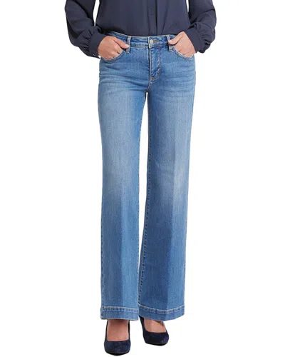 Nydj Petite Teresa Water Canyon Wide Leg Jean In Blue