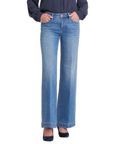 Nydj Petite Teresa Water Canyon Wide Leg Jean In Blue