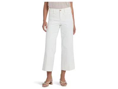 Nydj Petite Teresa Wide Leg Ankle Front Seam Jeans In White