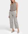Nydj Teresa High Rise Ankle Wide Leg Jeans In Hidden Lodge In Gray