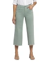 Nydj Brigitte Wide Leg Capri Jeans In Lilypad In Green