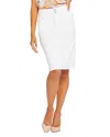 Nydj Hollywood High Rise Skirt In Optic White