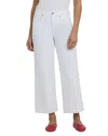 Nydj Petites Teresa Wide Leg Ankle Jeans In Optic White In White