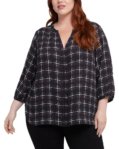 NYDJ NYDJ PLUS PINTUCK BLOUSE