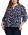 Nydj Semisheer Pintuck Blouse