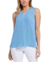 Nydj Sleeveless Pleat Back Blouse