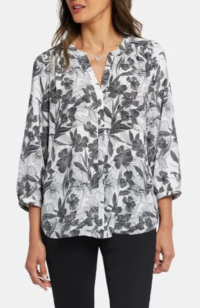 Nydj Pintuck Blouse In Acantha