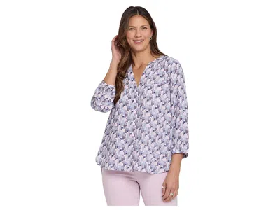 Nydj Pintuck Blouse In Multi