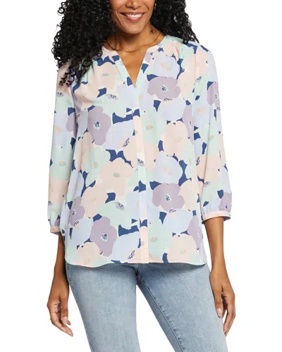 Nydj Pintuck Blouse In Multi