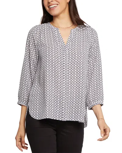 Nydj Pintuck Blouse In Nocolor