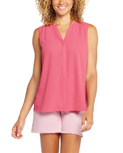 Nydj Pintuck Blouse In Watermelon