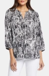 Nydj Pintuck Blouse In Alejandra