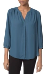 Nydj Pintuck Blouse In Calle Canyon