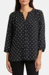 Nydj Pintuck Blouse In Celestial Dot