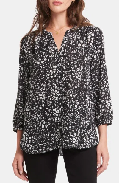 Nydj Pintuck Blouse In Daniela Ditsy