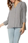 Nydj Pintuck Blouse In Avalon Wash