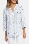 Nydj Pintuck Back Yoke Top In Leyla Dots