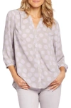 Nydj Pintuck Blouse In Madeline Dots