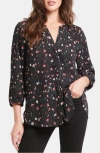 Nydj Pintuck Blouse In Maria's Meadow