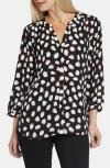 Nydj Pintuck Back Yoke Top In Matilda Dot