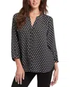 Nydj Pintuck Blouse In Multi