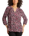Nydj Pintuck Blouse In Multi