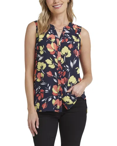 Nydj Pintuck Blouse In Multi