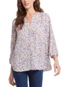 Nydj Pintuck Blouse In Multi