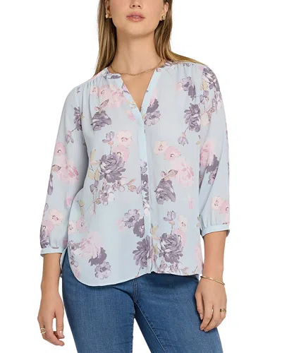 Nydj Pintuck Blouse In Multi