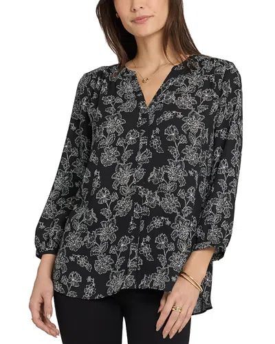 Nydj Pintuck Blouse In Multi