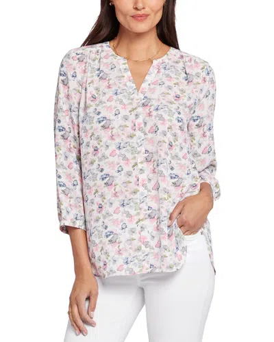 Nydj Pintuck Blouse In Multi