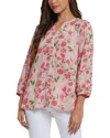 Nydj Pintuck Blouse In Multi