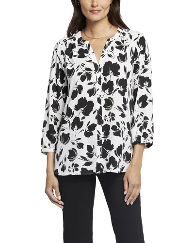Nydj Pintuck Blouse In Multi