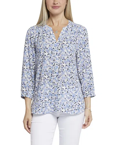 Nydj Pintuck Blouse In Multi