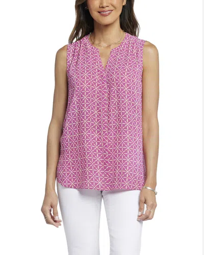 Nydj Pintuck Blouse In Multi