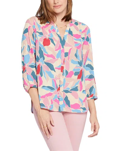 Nydj Pintuck Blouse In Multi