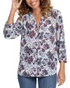 Nydj Pintuck Blouse In Multi
