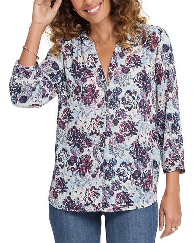 Nydj Pintuck Blouse In Multi