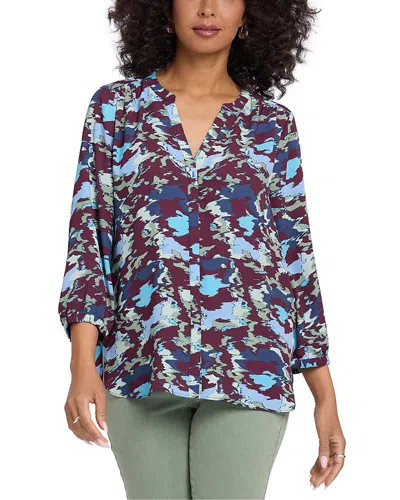 Nydj Pintuck Blouse In Multi