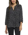 Nydj Pintuck Blouse In Multi