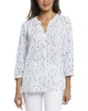 Nydj Pintuck Back Yoke Top In Multi
