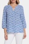 Nydj Pintuck Blouse In Olenia