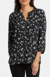 Nydj Pintuck Blouse In Cascade Petals