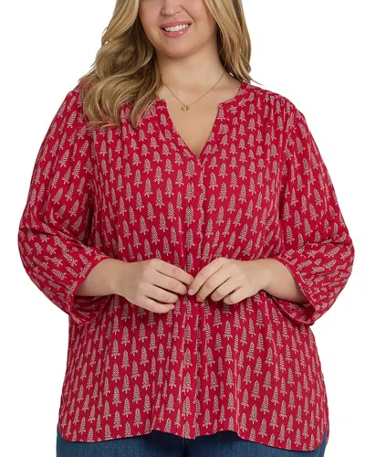 NYDJ PINTUCK BLOUSE