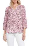 Nydj Pintuck Blouse In Sandcastles