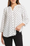 Nydj Pintuck Blouse In Stellar Dot