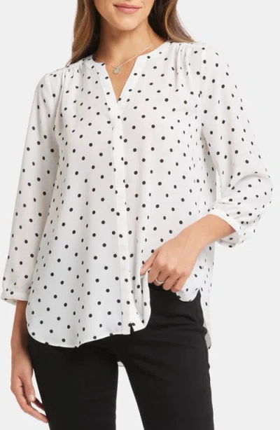 NYDJ NYDJ PINTUCK BLOUSE 