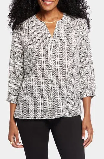 Nydj Pintuck Blouse In Thalia
