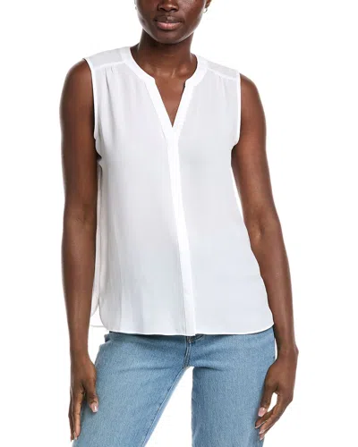 Nydj Pintuck Blouse In White